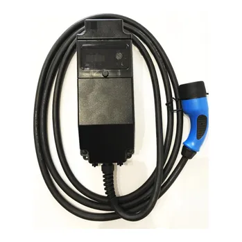 Nabíječka autobaterie WallBox nabíječka Typ2 3X16A kabel 5m, Elektroměr, HDO, Zámek