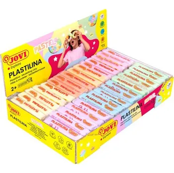 Modelovací hmota Plastelína JOVI - PASTEL 30 × 50 g - 6 barev