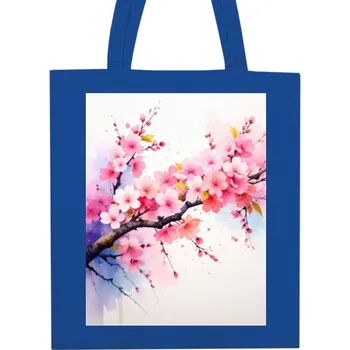 Nákupní taška Nákupní taška unisex s potiskem Větvička sakury vodovka