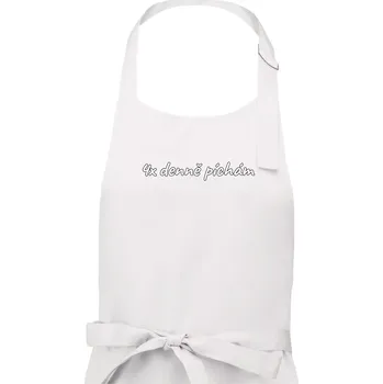 Kuchyňská zástěra 4x denně píchám Insulin - Dámská zástěra na vaření - Univerzální velikost ( Bílá )