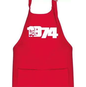 Kuchyňská zástěra Husákovo dítě - 1974 - Dětská zástěra na vaření - Univerzální velikost ( Červená )