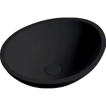 Umyvadlo Cerano Zara Umyvadlo na desku z litého mramoru 42x34 cm, černá matná, CER-WB21B