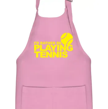 Kuchyňská zástěra Playing tennis - Dětská zástěra na vaření - Univerzální velikost ( Růžová )