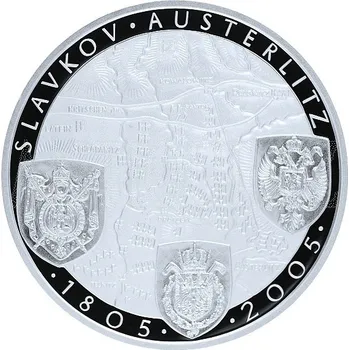 Stříbrná mince 200 Kč ke 200. výročí bitvy u Slavkova 2005 Proof