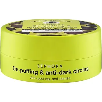 Péče o oční okolí 690269-MASQUES YEUX CAFEINE VALUE SIZE-24 - De-Puffing Anti-Dark Circles Eye Masks – 15 párů masek proti únavě - SEPHORA COLLECTION