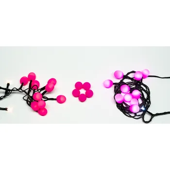 LED páska Light Caps 40 ks - zářivě růžová