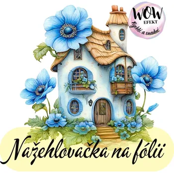 Nažehlovačky na fólii Nažehlovačka na fólii, Květinový domeček 8 , 13,7x13,7 cm /ks