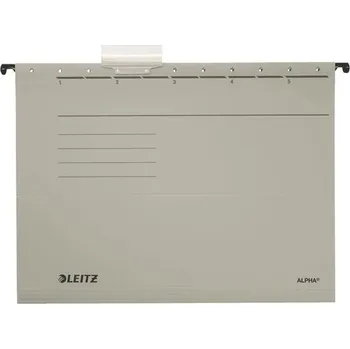 Závěsné papírové desky LEITZ Alpha šedé, 25 ks
