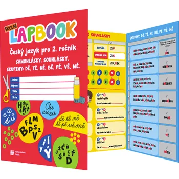 Učebnice Český jazyk 2 - školní lapbook - samohlásky, souhlásky