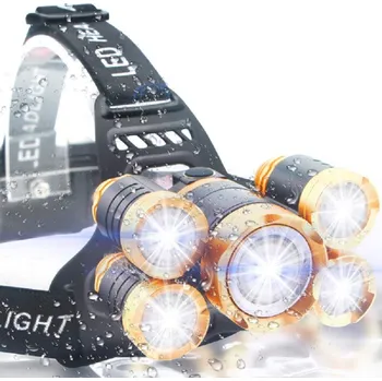 Čelovka Univerzál Čelovka Headlamp 5 x CREE LED