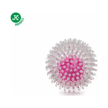 Hračka pro psa LED TPR BLIKAJÍCÍ míček s bodlinami, odolná (gumová) hračka 1ks JK Animals JK45910