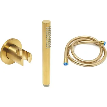 Sprchový set Sprchová hlavice s hadicí SAT Dark broušené zlato SATBSDPDABZSET