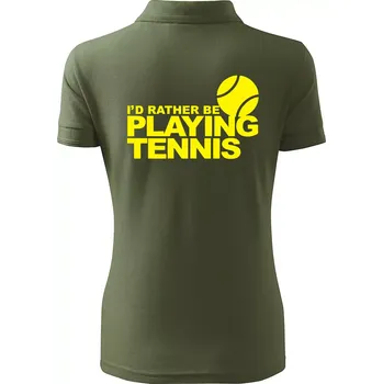 Playing tennis - Polokošile dámská Pique Polo - XS ( Khaki )