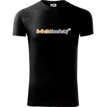 Pánské tričko Švihák lázeňský - Viper FIT - Pánské zůžené tričko - M ( Černá )