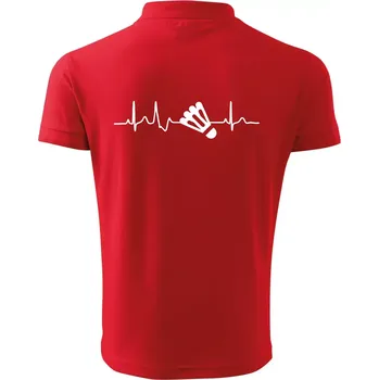 Pánská košile EKG Badminton košík - Polokošile pánská Pique Polo 203 - 3XL ( Červená )