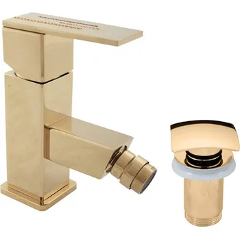 Vodovodní baterie Bidetová baterie RAV SLEZÁK s clic-clacem zlatá ROYAL1045.5Z