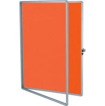 Textilní interiérová vitrína ekoTAB 100 × 150 cm, oranžová