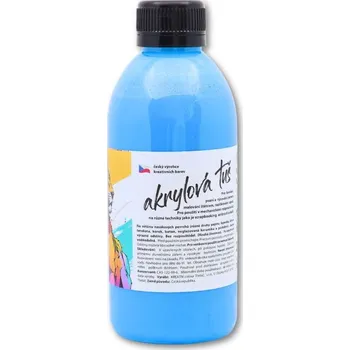 Speciální výtvarná barva Akrylátová tuš neon modrá - 250 g