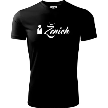 Pánské tričko Ženich ikonka - Pánské triko Fantasy sportovní (dresovina) - M ( Černá )