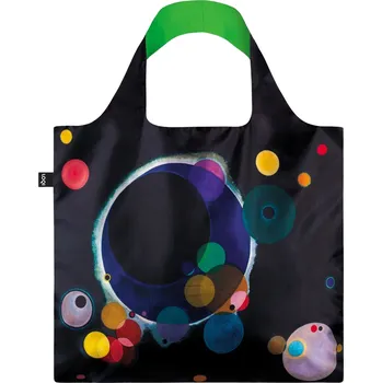 LOQI, Taška LOQI Museum Wassily Kandinsky Several Circles z recyklovaného materiálu neonově zelená - Formadore