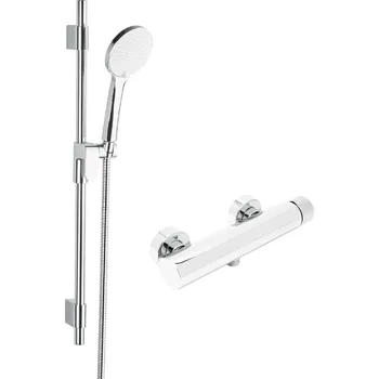 Sprchová baterie SAT Evolution se sprchovým setem 150 mm chrom SATBSEVO268SET