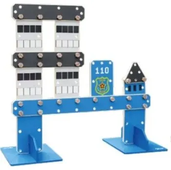 Dřevěná hračka Dřevěná modrá stavební sada Classic World