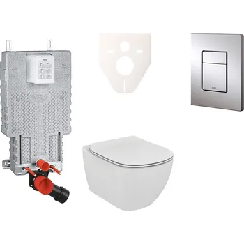 Bidet Cenově zvýhodněný závěsný WC set GROHE k zazdění + WC Ideal Standard Tesi 38643SET-KE