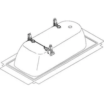 Kaldewei Příslušenství vany Installation 22,5x22,5x18 cm 581670000000