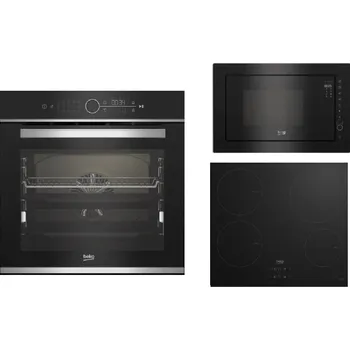 Varná deska Set spotřebičů Beko BBIM13400XCS + HII64400MT + BMGB25333BG