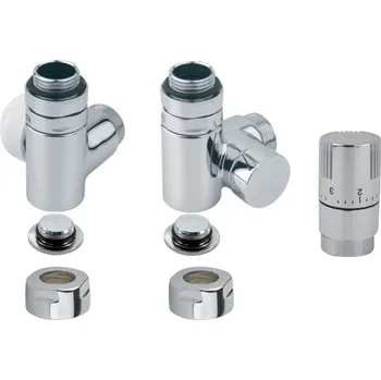 Radiátor Termostatická sada ISAN úhlová levá nerez O39NUAL176