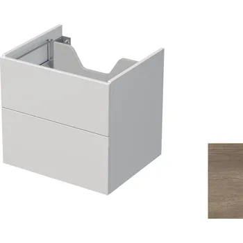 Nábytek Koupelnová skříňka pod desku se 2 zásuvkami Naturel Ratio 60x56x50 cm dub Nebraska šedý ZB602Z56PU.32