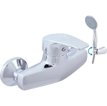 Vodovodní baterie Sprchová baterie RAV SLEZÁK Kongo se sprchovým setem 100 mm chrom K080.0/2