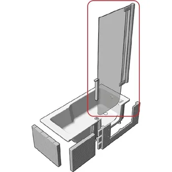 Vysoké dveře k vaně DUETT Pravé Juwel DU8287MHEK