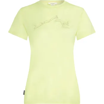 Dámské tričko Dámské triko Icebreaker W Mer 150 Tech Lite SS Tee Airbourne Squ Velikost: L / Barva: žlutá
