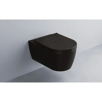 Klozet WC sedátko CIELO Smile softclose černá matná CPVSMFLV