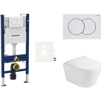 Bidet Cenově zvýhodněný závěsný WC set Geberit do lehkých stěn / předstěnová montáž+ WC Glacera Ava SIKOGESAVAD01