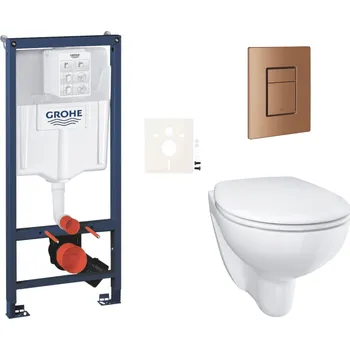 Bidet Závěsný wc set do lehkých stěn / předstěnová montáž GROHE Bau Ceramic SIKOGRSBAUSCDL0