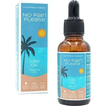 CBD California Farms No pain please olej, 3000 mg CBD