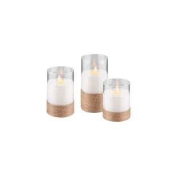 Svíčka Vosková LED svíčka GOOBAY 60343 sada 3ks