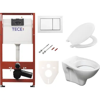Bidet Cenově zvýhodněný závěsný WC set TECE do lehkých stěn / předstěnová montáž+ WC S-Line S-line Pro SIKOTSR0