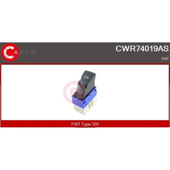Spínač, zvedací zařízení oken CASCO CWR74019AS