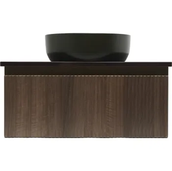 Nábytek Koupelnová skříňka s krycí deskou SAT Evolution 78x30x44,8 cm ořech mat SATEVO80NAD