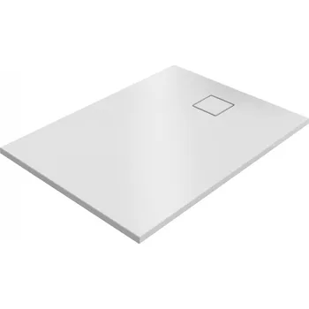 Sprchová vanička obdélníková Hüppe EasyFlat 100x90 cm litý mramor bílá matná EF0207.083