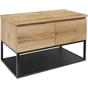 Nábytek Koupelnová skříňka s krycí deskou SAT B-Way dub mat BWAY120OAKDESK