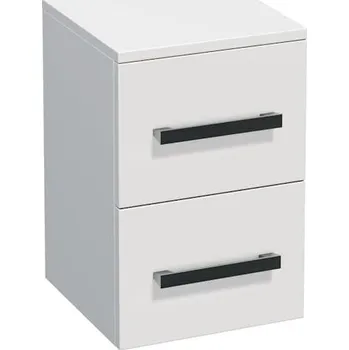 Koupelnový nábytek Koupelnová skříňka nízká SAT Cube Way 32,5x49,3x33 cm bílá lesk CUBE3CHN32BL