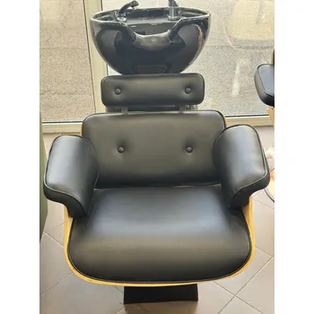 Kadeřnické křeslo OUTLET-Kadeřnický mycí box GABBIANO FLORENCE černá