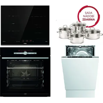 Set domácích spotřebičů Mora VTCS786DXB + Mora VDIT67EFF + Mora IM565