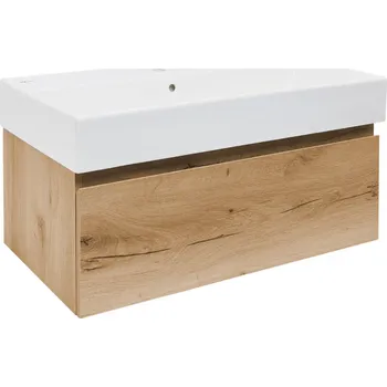 Nábytek Koupelnová skříňka s umyvadlem SAT B-Way 79x30x45 cm dub BWAY80OAKU2