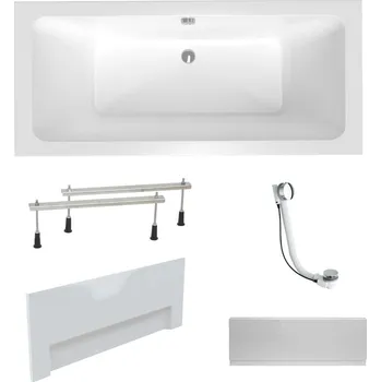 Umyvadlo Obdélníková vana Laguna Nora Plus 170x75 cm akrylát levá i pravá SIKONO1700ANP