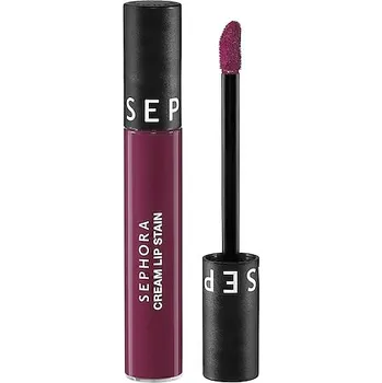 Přípravek na rty 614344-CREAM LIP STAIN-24 16 CHERRY NECTAR - Cream Lip Stain – Sametová rtěnka bez otiskování – Matná tekutá rtěnka - SEPHORA COLLECTION